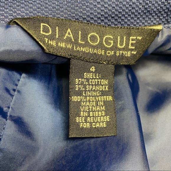 Dialogue small jacket chore cotton (linen vibes) collar four snaps pockets - Picture 4 of 5